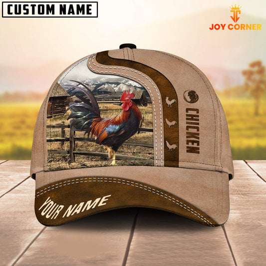 Gorustics Chicken Custom Name Light Brown Cap