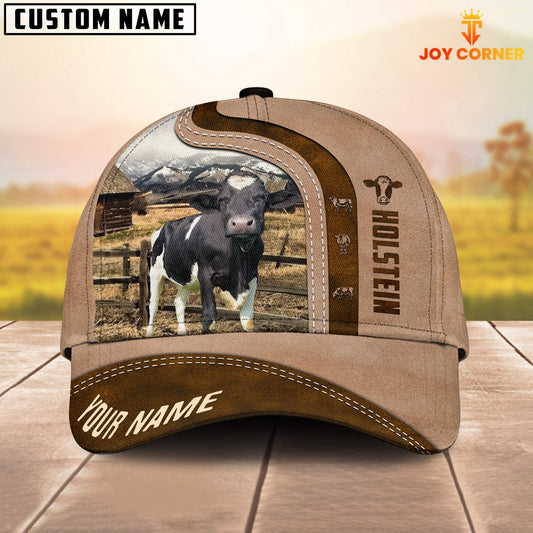 Gorustics Holstein Custom Name Light Brown Cap