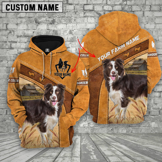 Gorustics Personalized Name Border Collie Cattle Hoodie TT5