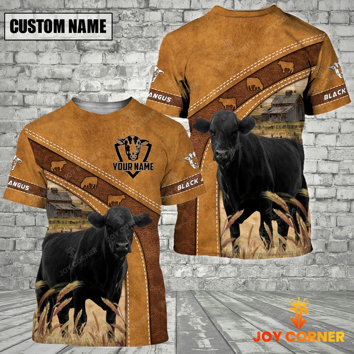 Gorustics Personalized Name Farm Black Angus Cattle Hoodie TT2